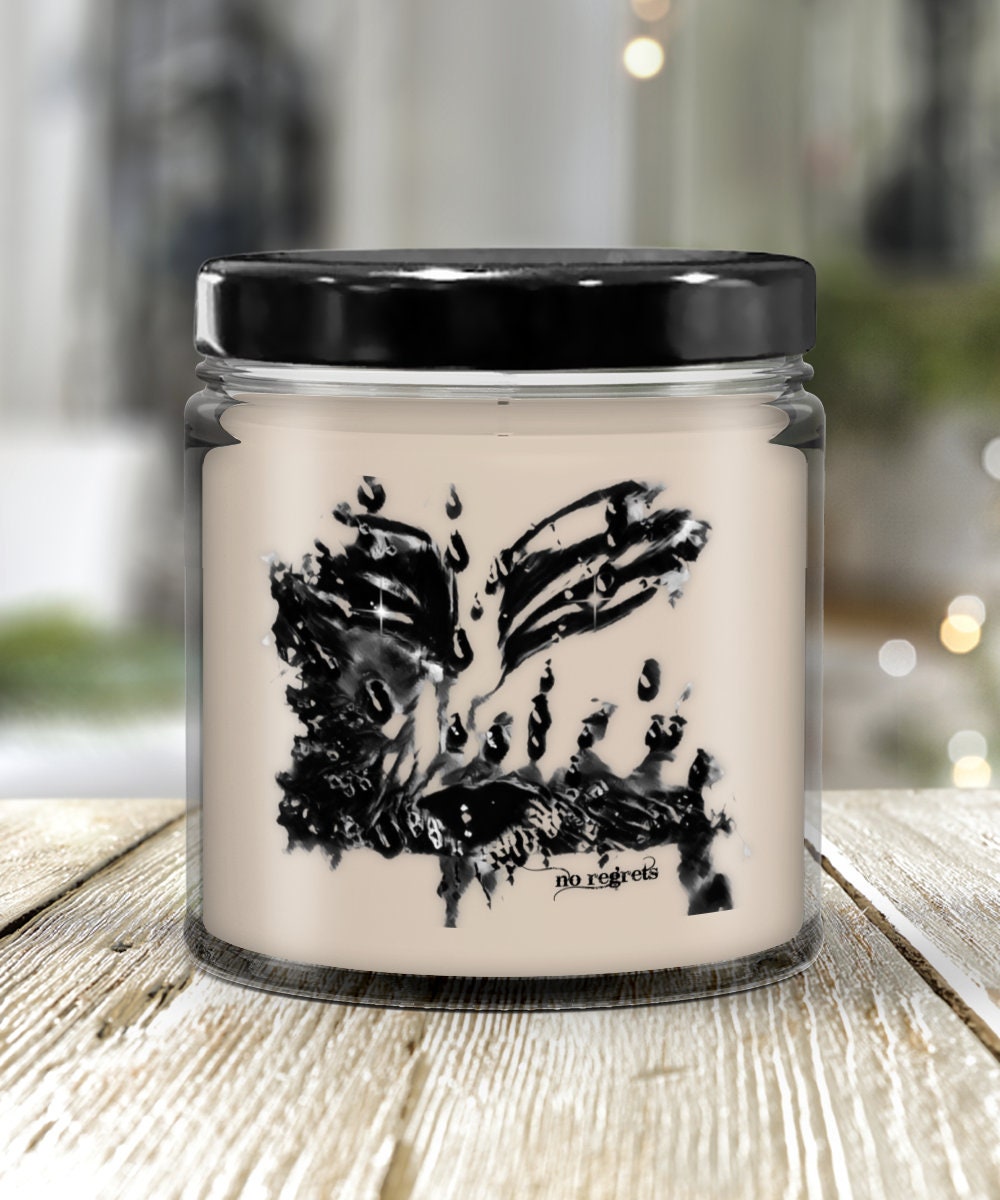 Vanilla Art Candle Unique Gift for Home or Mom Decor