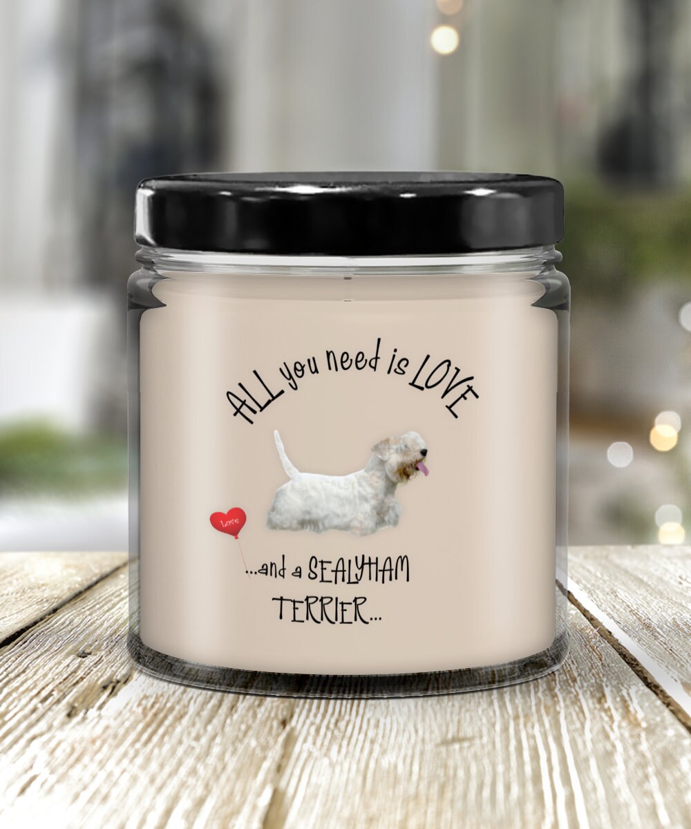 Sealyham Terrier Dog Candle Gift for Pet Lovers and Dog Moms