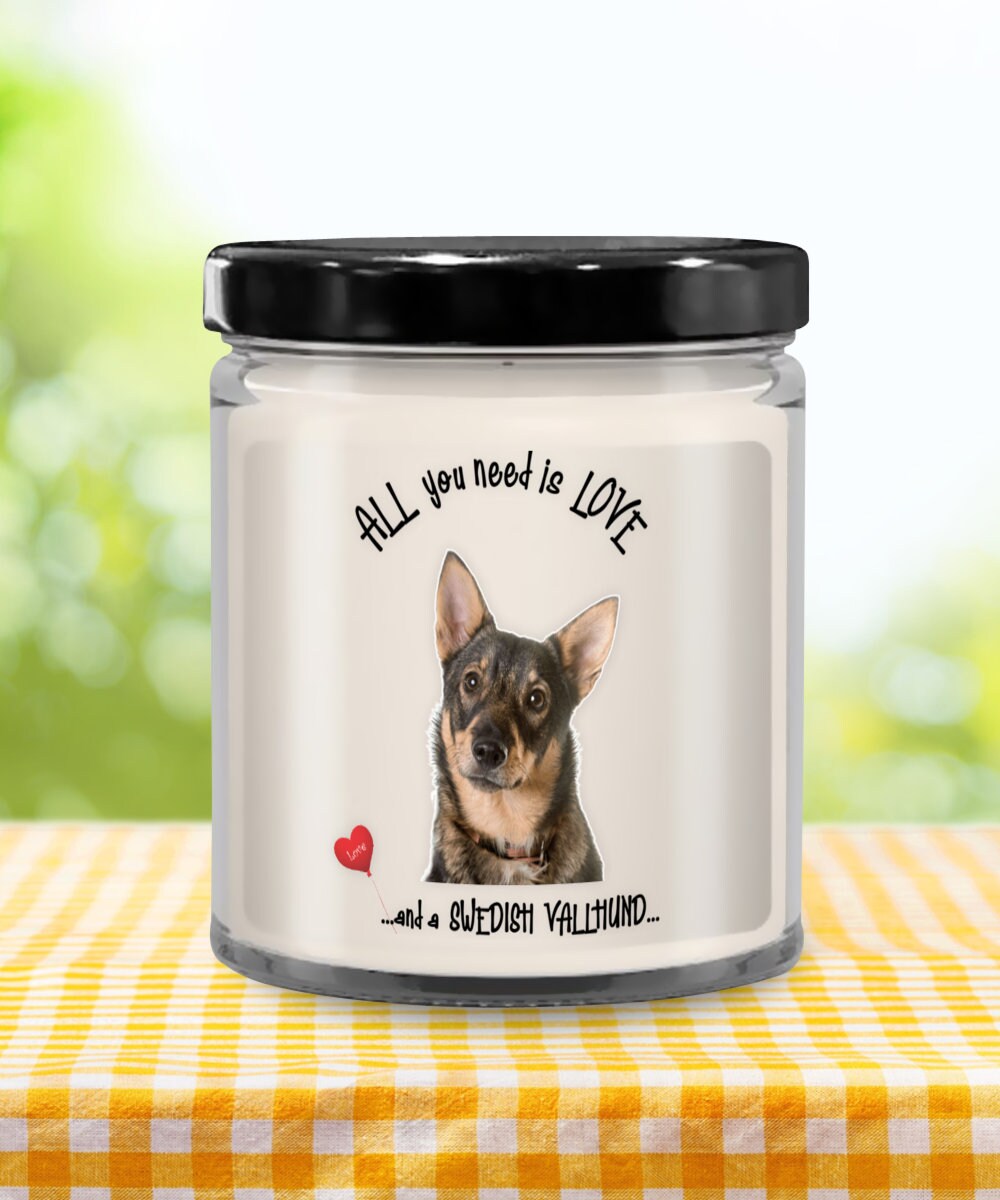 All you need is love and a Swedish Vallhund candle