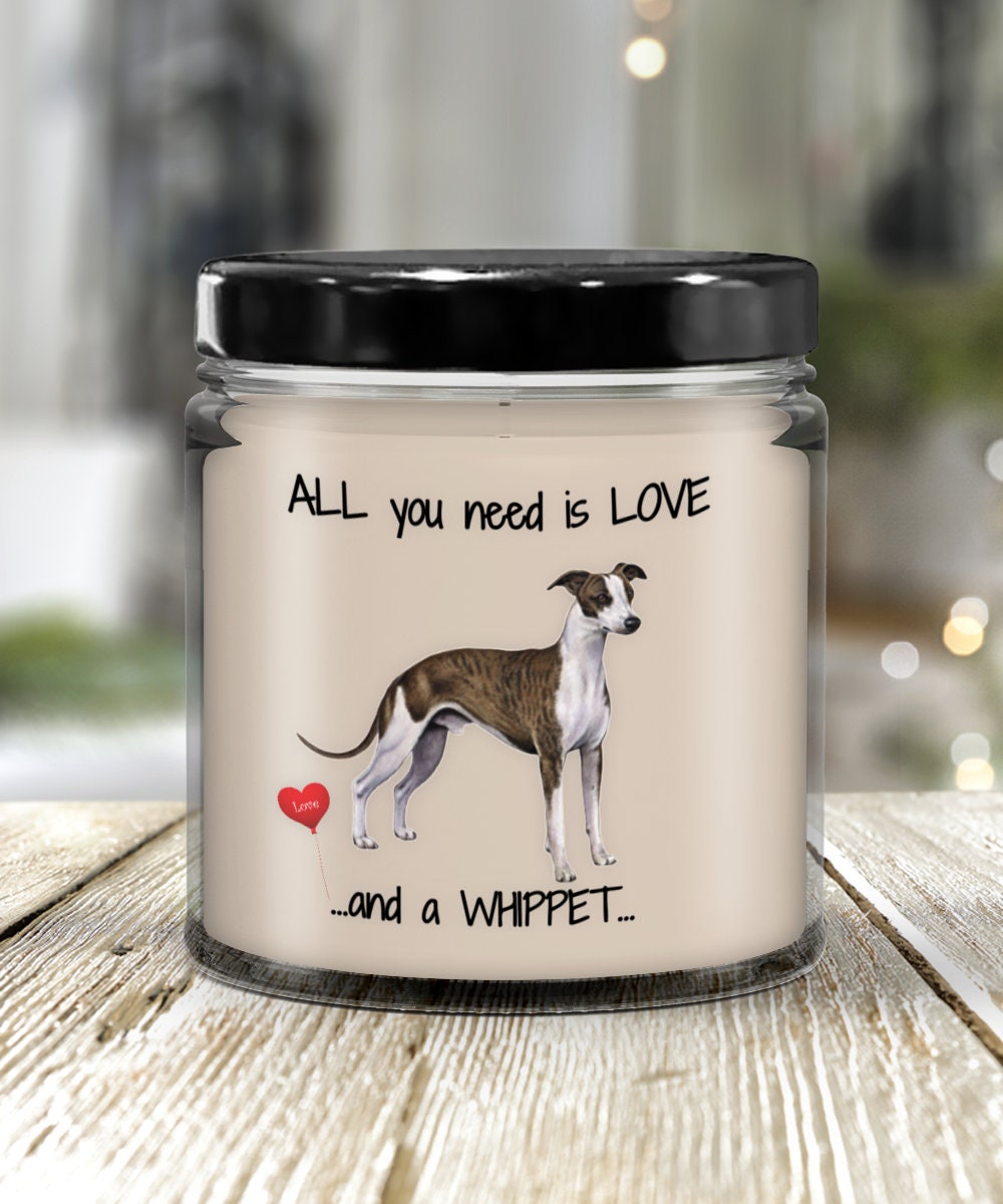 Whippet Dog Candle – Thoughtful Gift for Dog Moms & Whippet Lovers