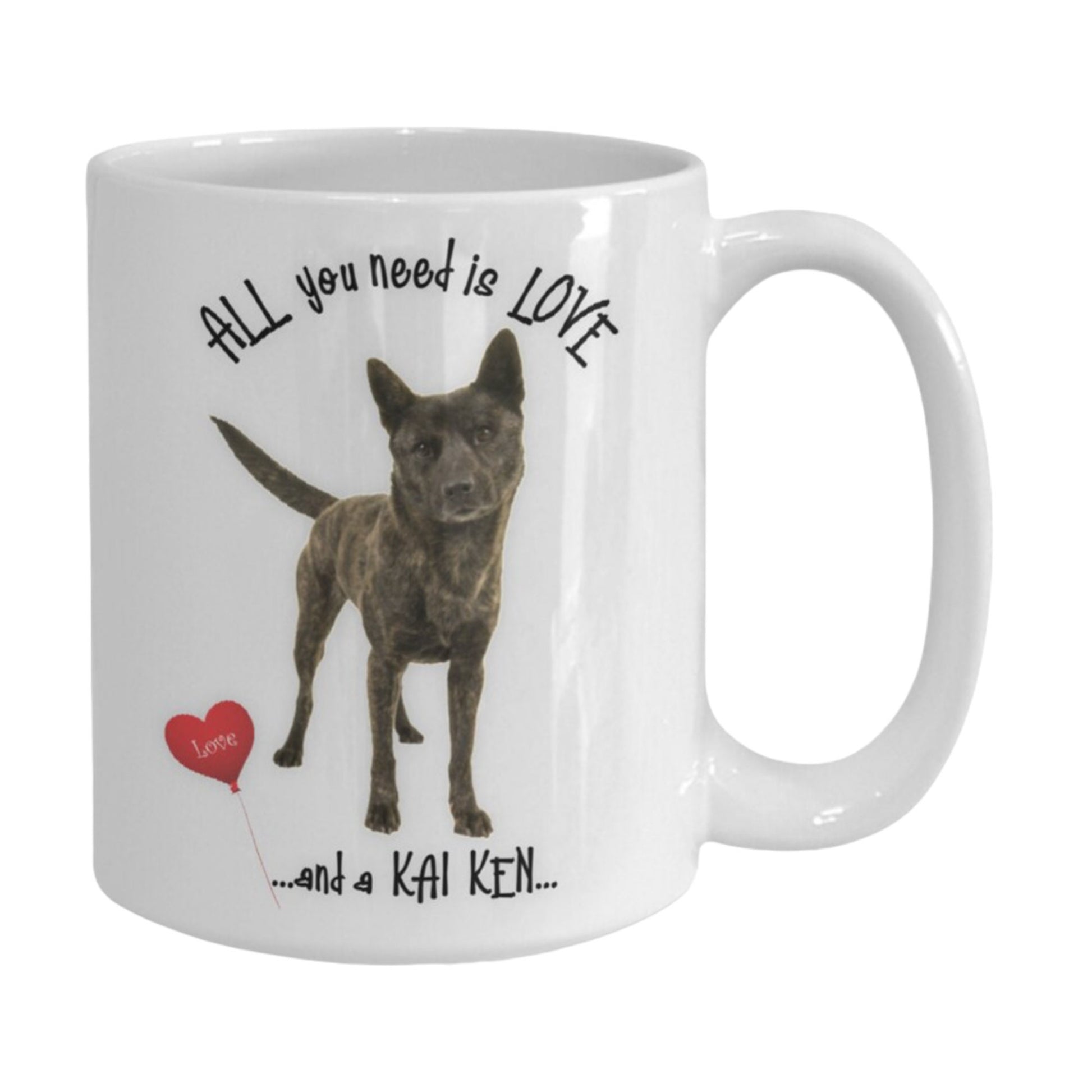 All You Need Is Love and a Kai Ken Dog Coffee Mug