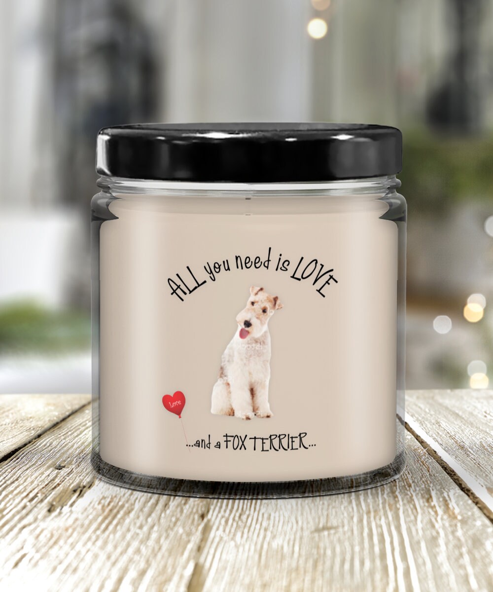 I love my Fox Terrier candle