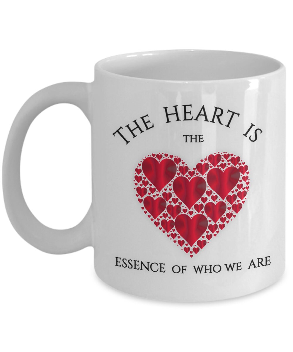 Heart Design Mug Gift for Her with Love and Meaningful Quote