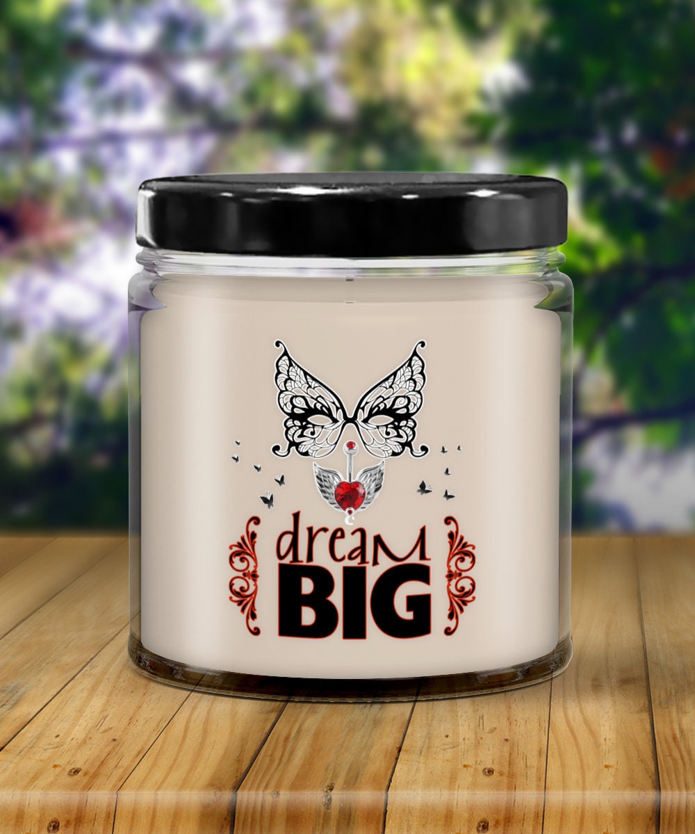 Dream Big Vanilla Soy Candle in Jar Scented Gift for Daughter