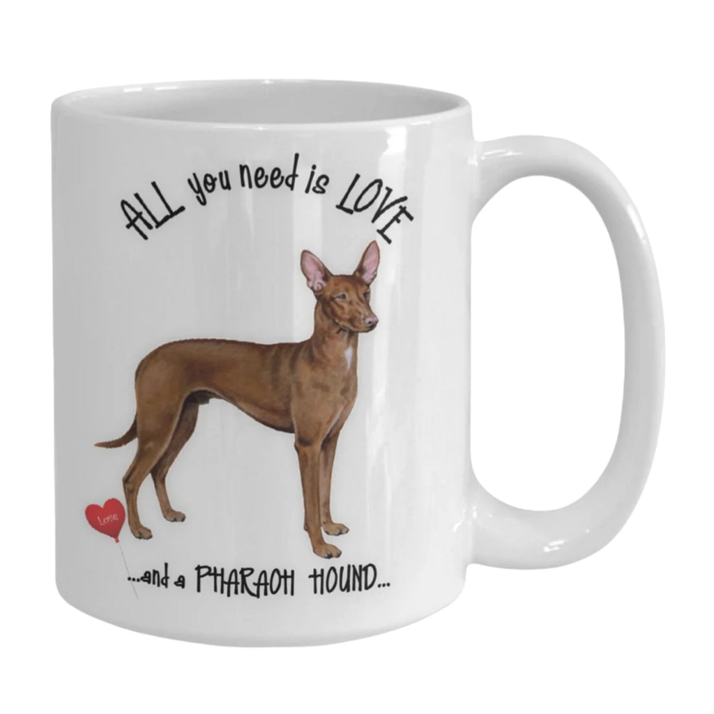 All you need is love and a Pharaoh Hound coffee mug