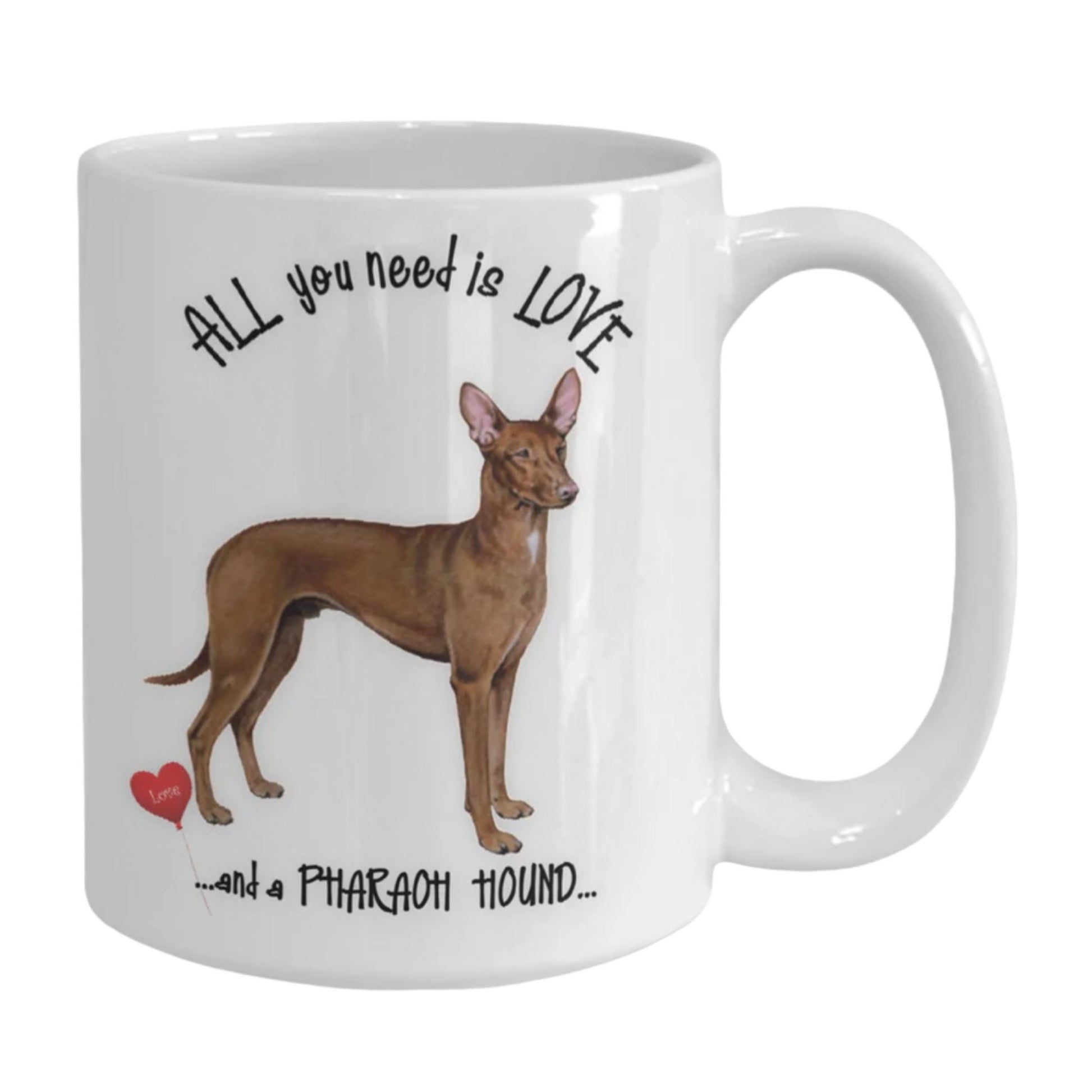 All you need is love and a Pharaoh Hound coffee mug