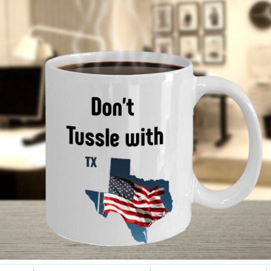 Show your pride with the I Love Texas 15 oz Coffee Mug