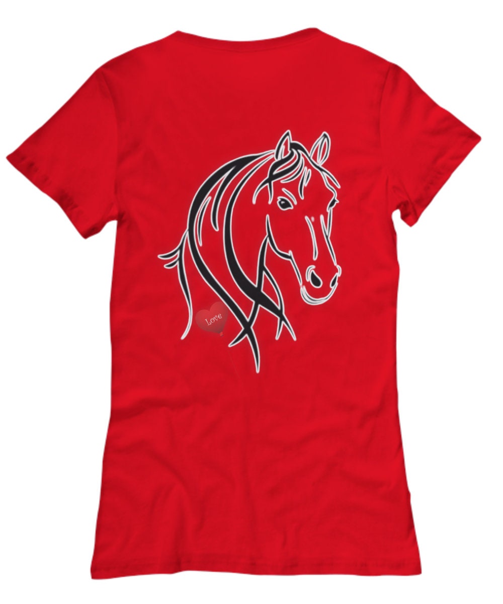 Show your love for horses with this stylish horse tee shirt