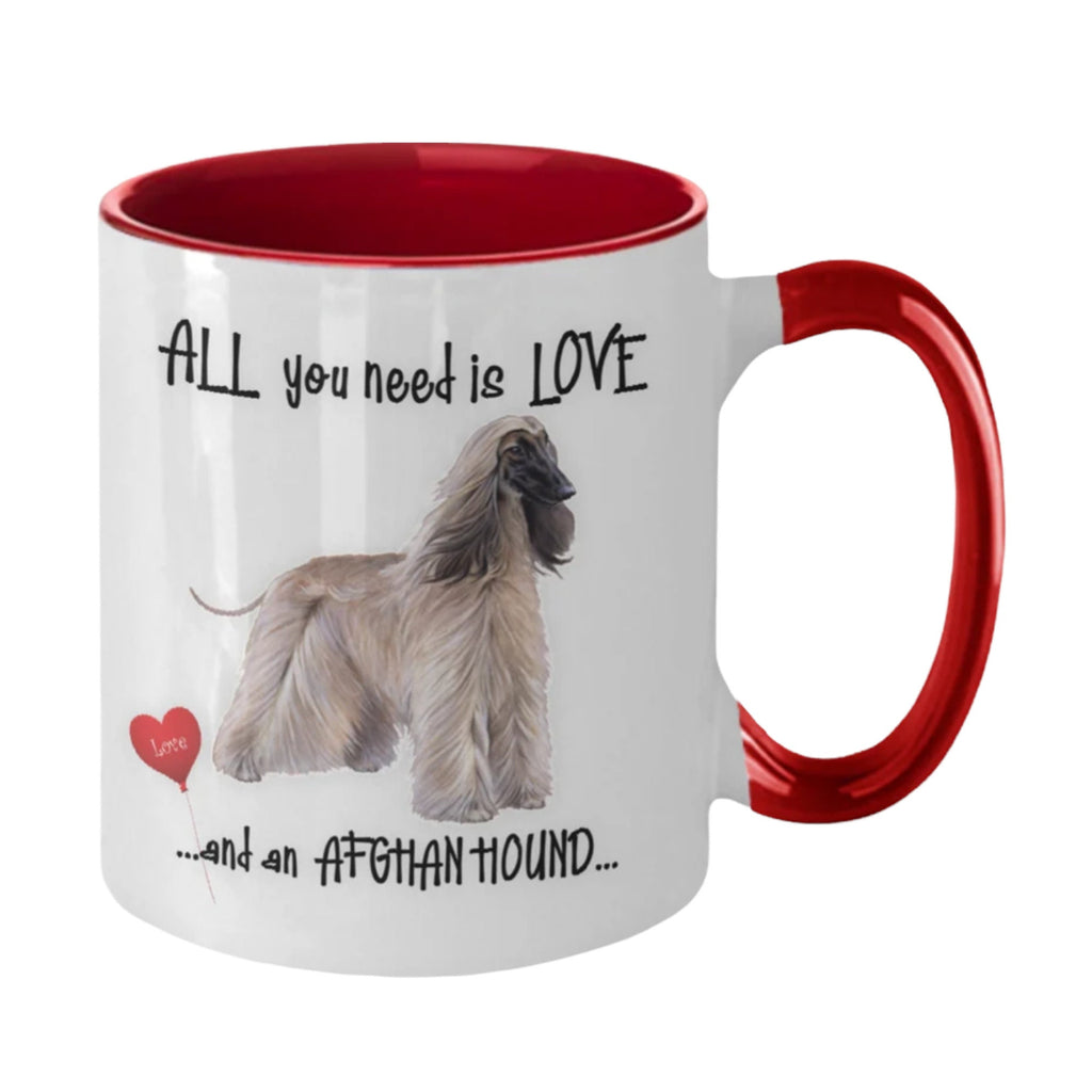 All You Need Is Love Afghan Hound Coffee Mug Gift