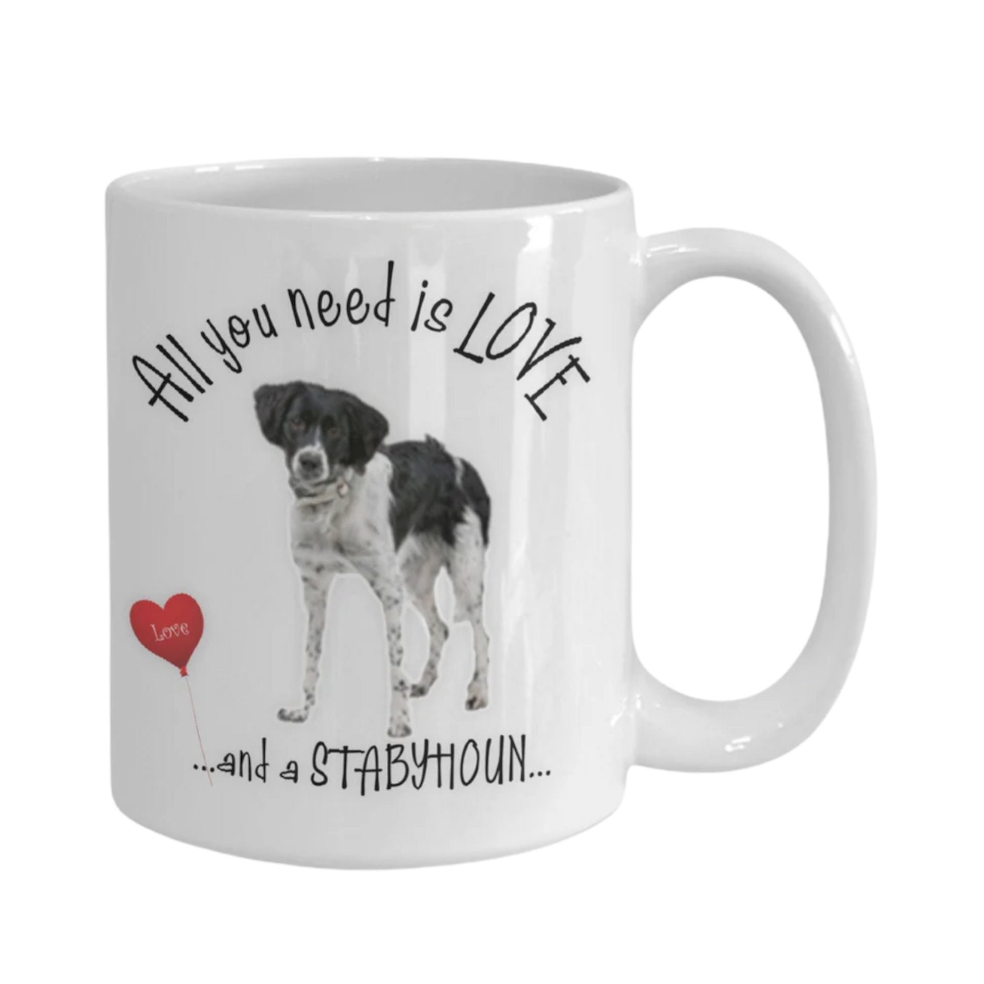 Stabyoun Coffee Mug Love Gift for Dog Lovers and Pet Owners