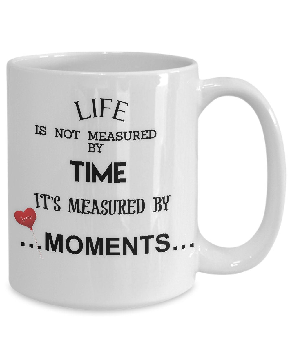 Life Quote Mug Ceramic Gift Inspirational Coffee Cup for Her
