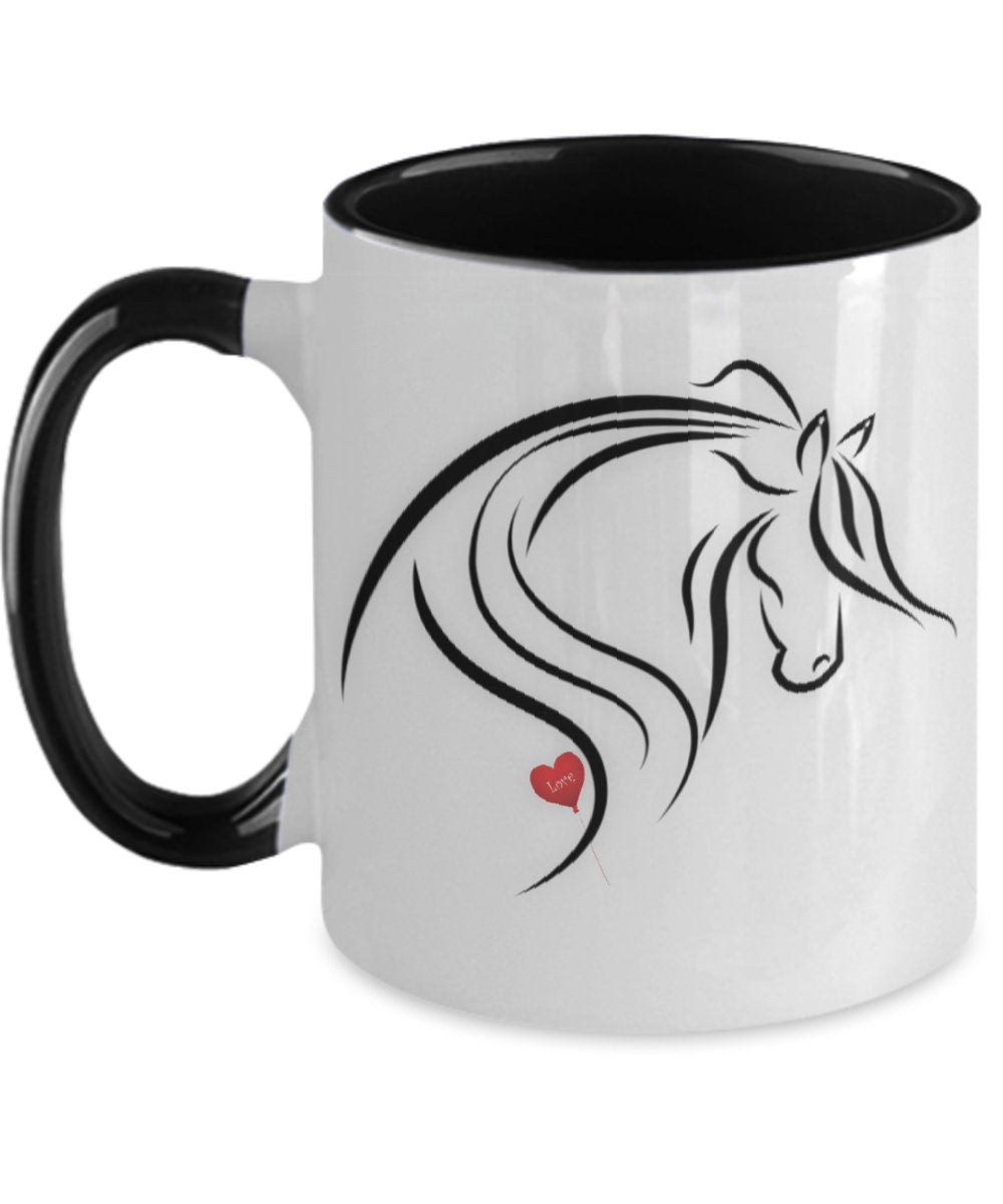 I love horses mug perfect horse gift for her or any horse lover
