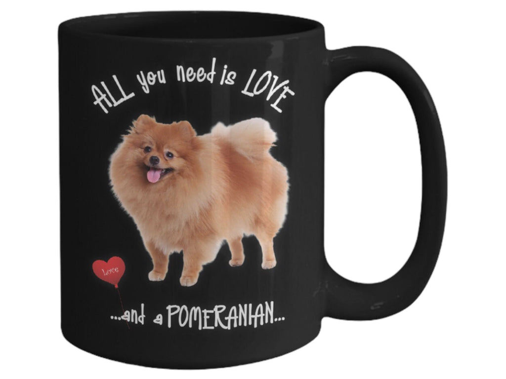 Enjoy Every Sip with Love and a Pomeranian Mug