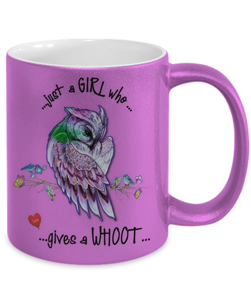 Owl Mug for Girls Who Love Owls Fun Gift Coffee Cup