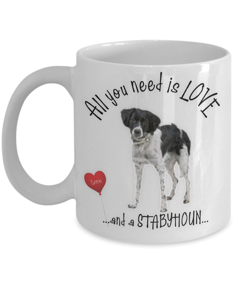 Stabyoun Coffee Mug Love Gift for Dog Lovers and Pet Owners