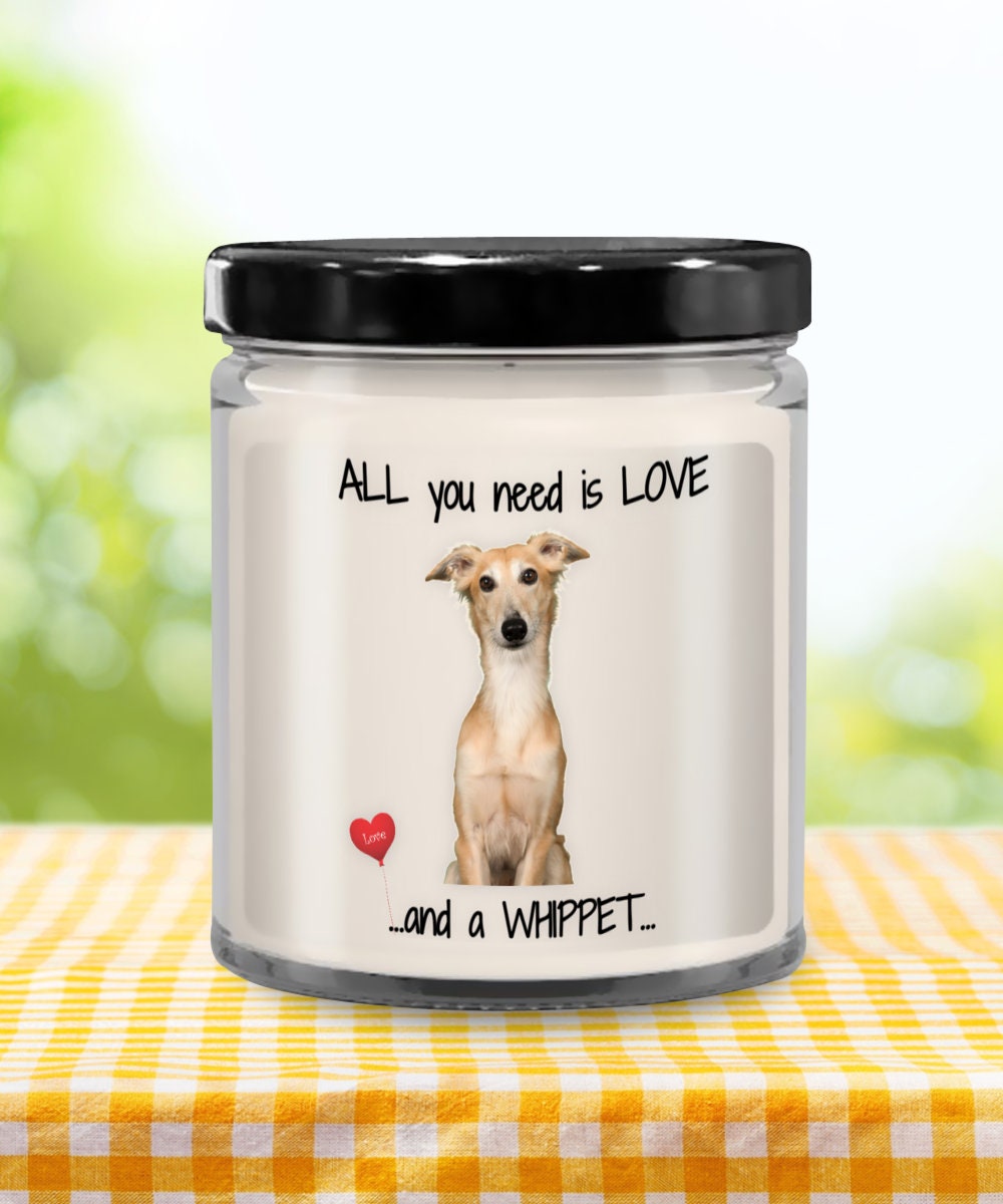 Whippet Dog Candle Gift Brings Love and Light to Any Home