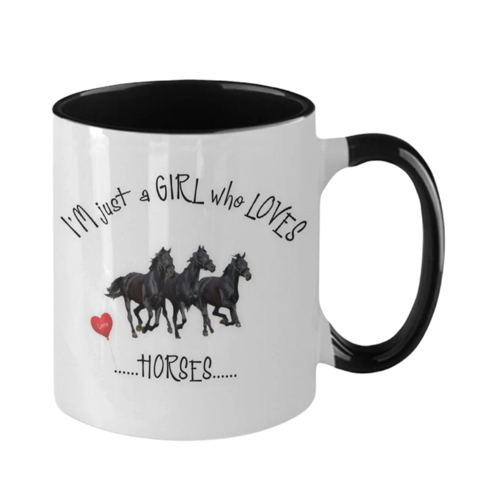 I’m just a girl who loves horses mug perfect horse lover gift