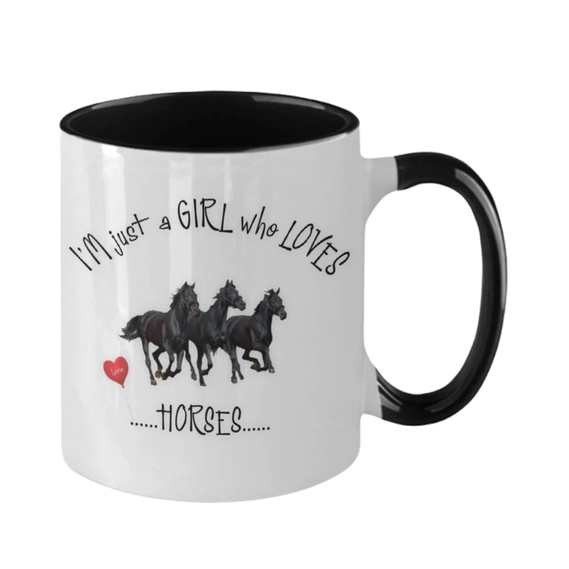 I’m just a girl who loves horses mug perfect horse lover gift
