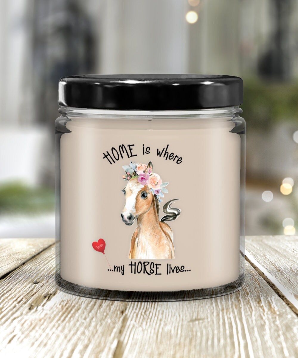 Home Is Where My Horse Lives Scented Candle Gift