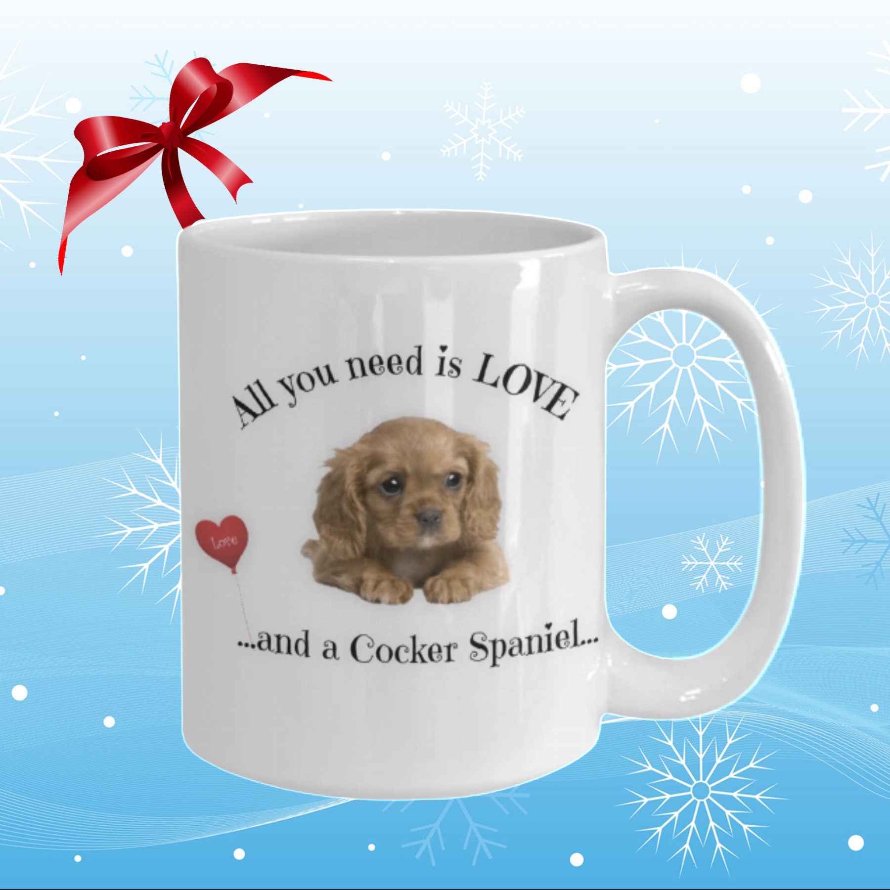 Show your love with this Cocker Spaniel mug for dog moms