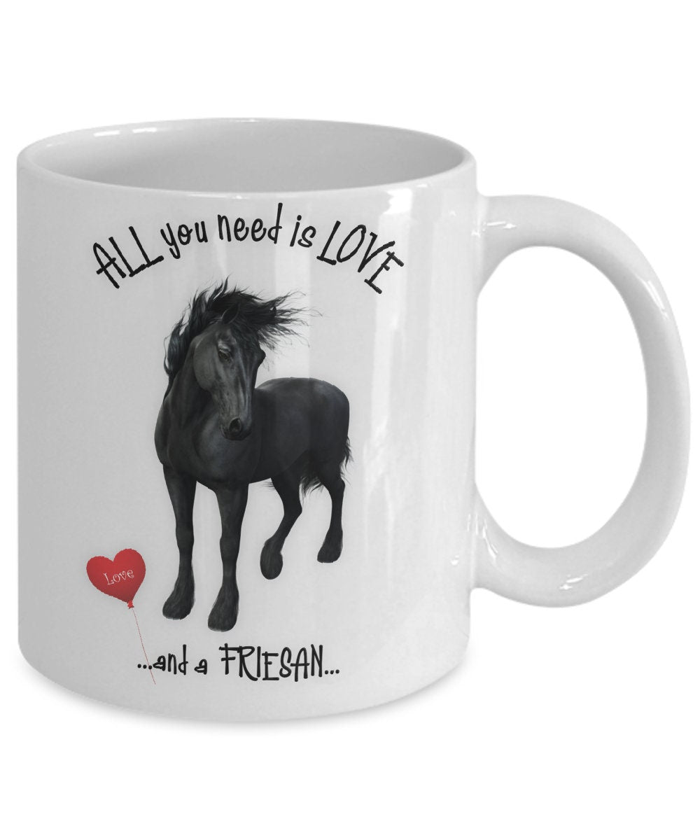 Friesian Horse Coffee Mug Makes a Perfect Gift for Horse Lovers