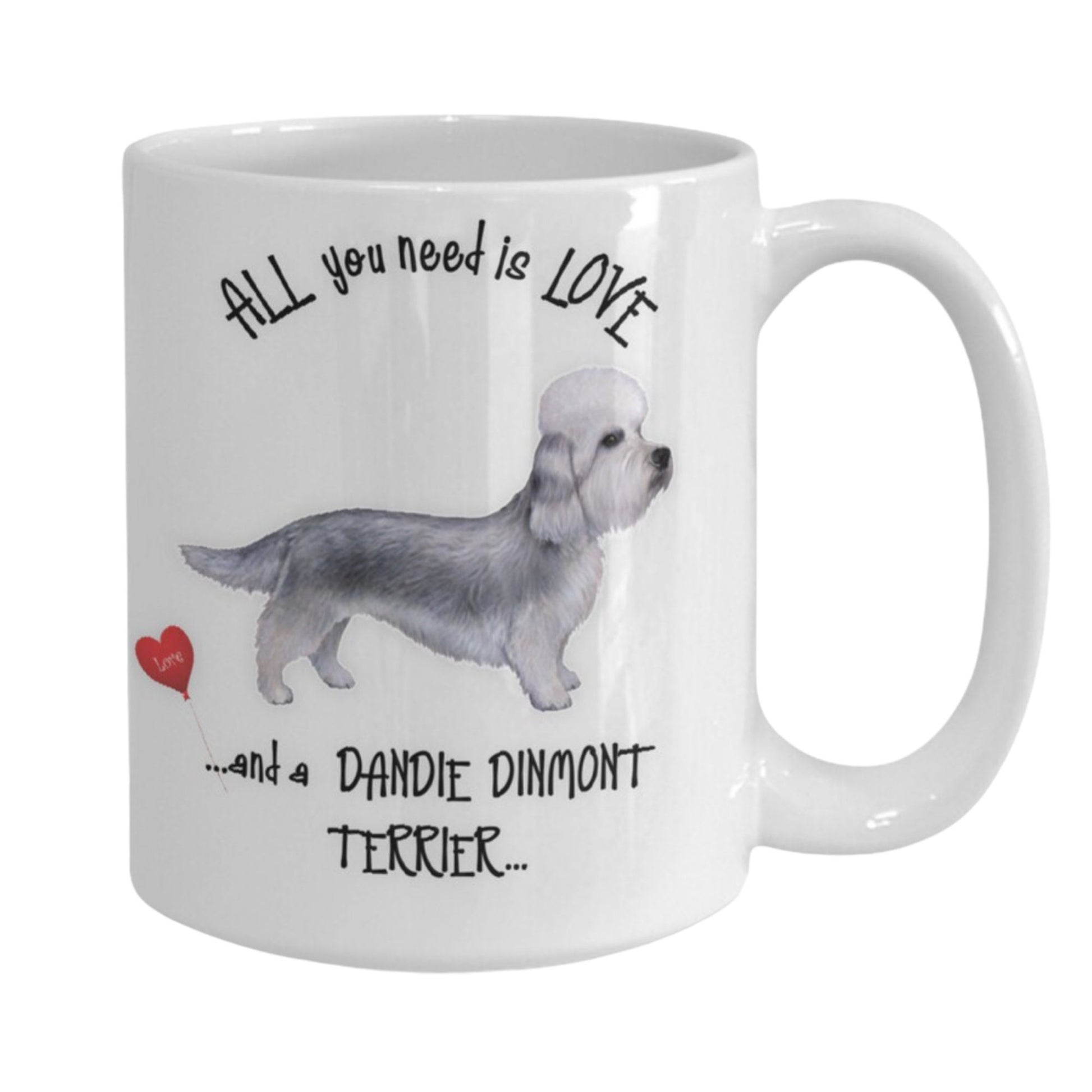 All you need is love and a Dandie Dinmont Terrier mug