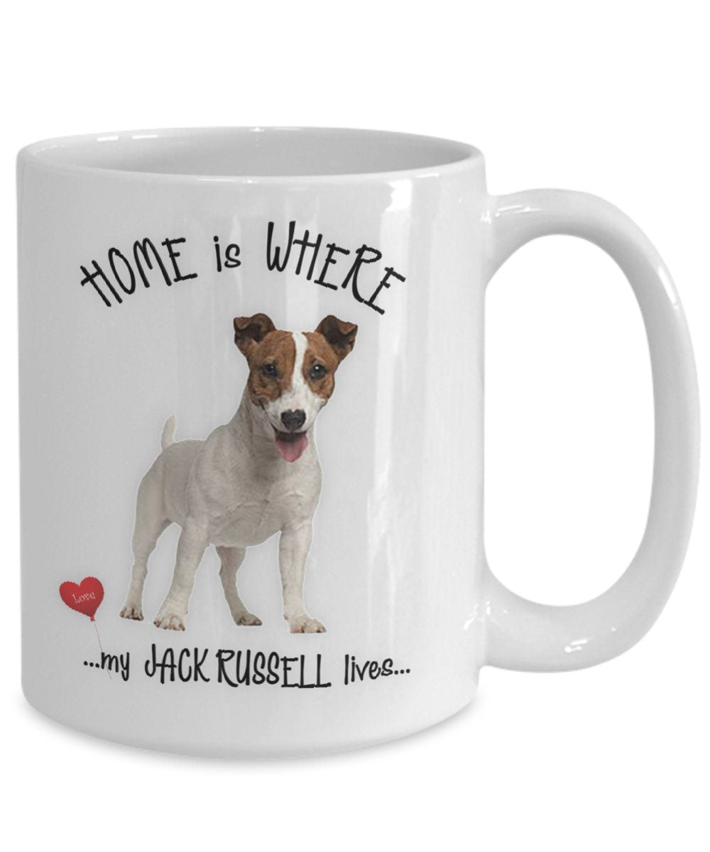 Home is where my Jack Russell lives coffee mug gift