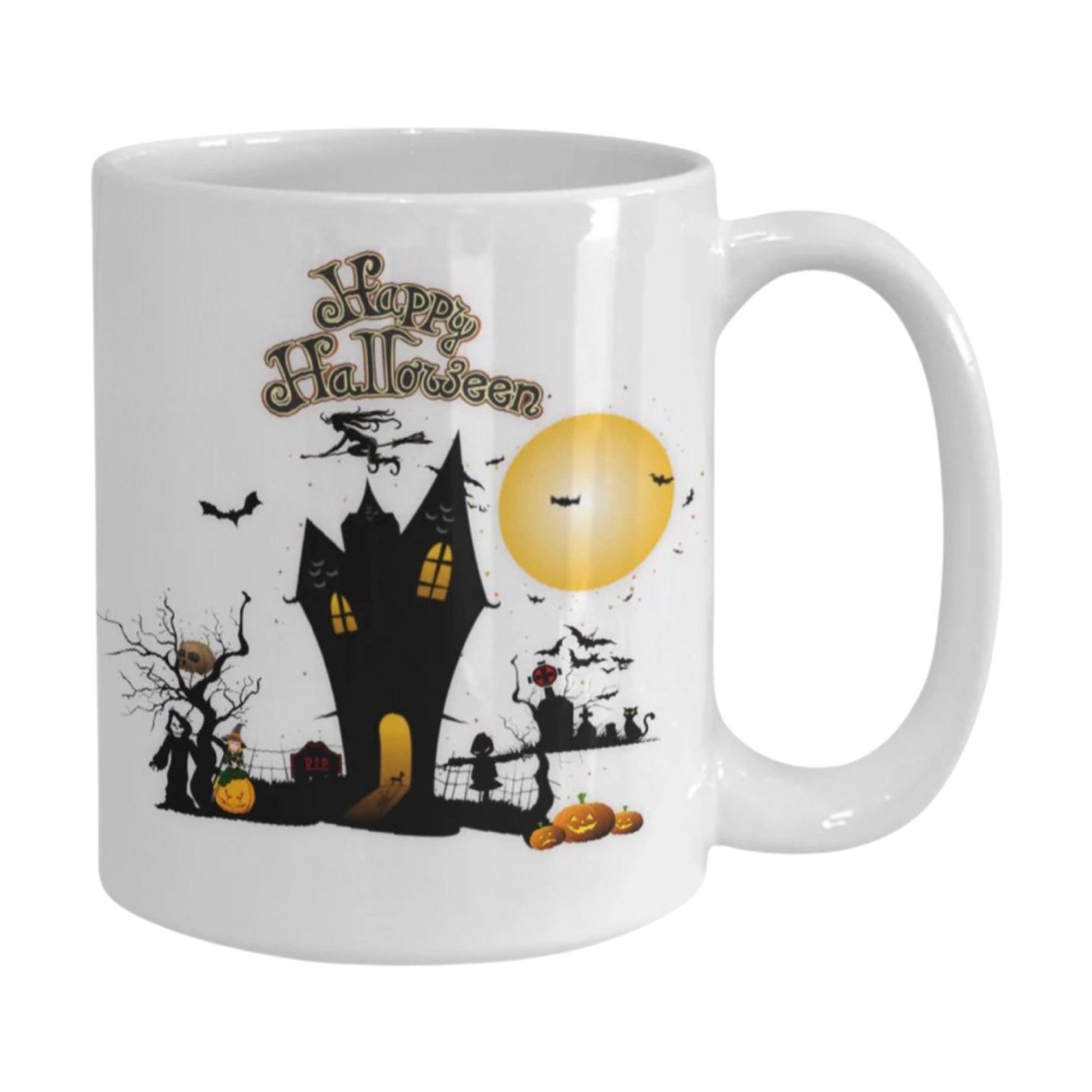Celebrate Halloween with a Spooky Happy Halloween Coffee Mug