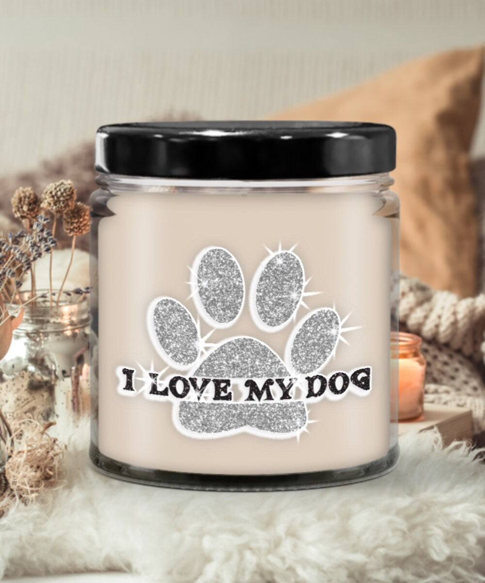 I Love My Dog Candle Makes a Perfect Gift for Dog Lovers