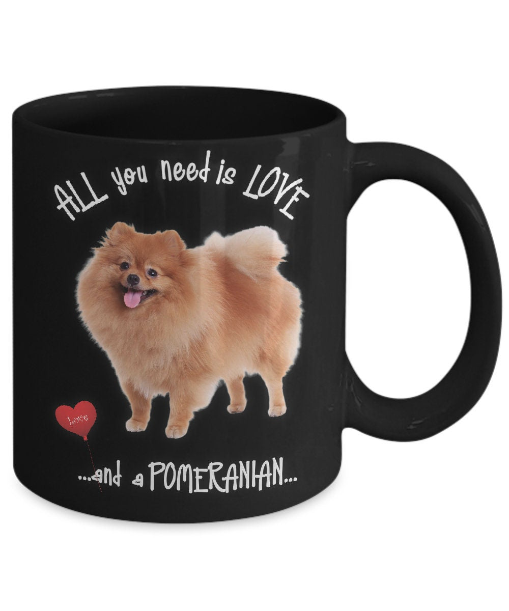 Enjoy Every Sip with Love and a Pomeranian Mug
