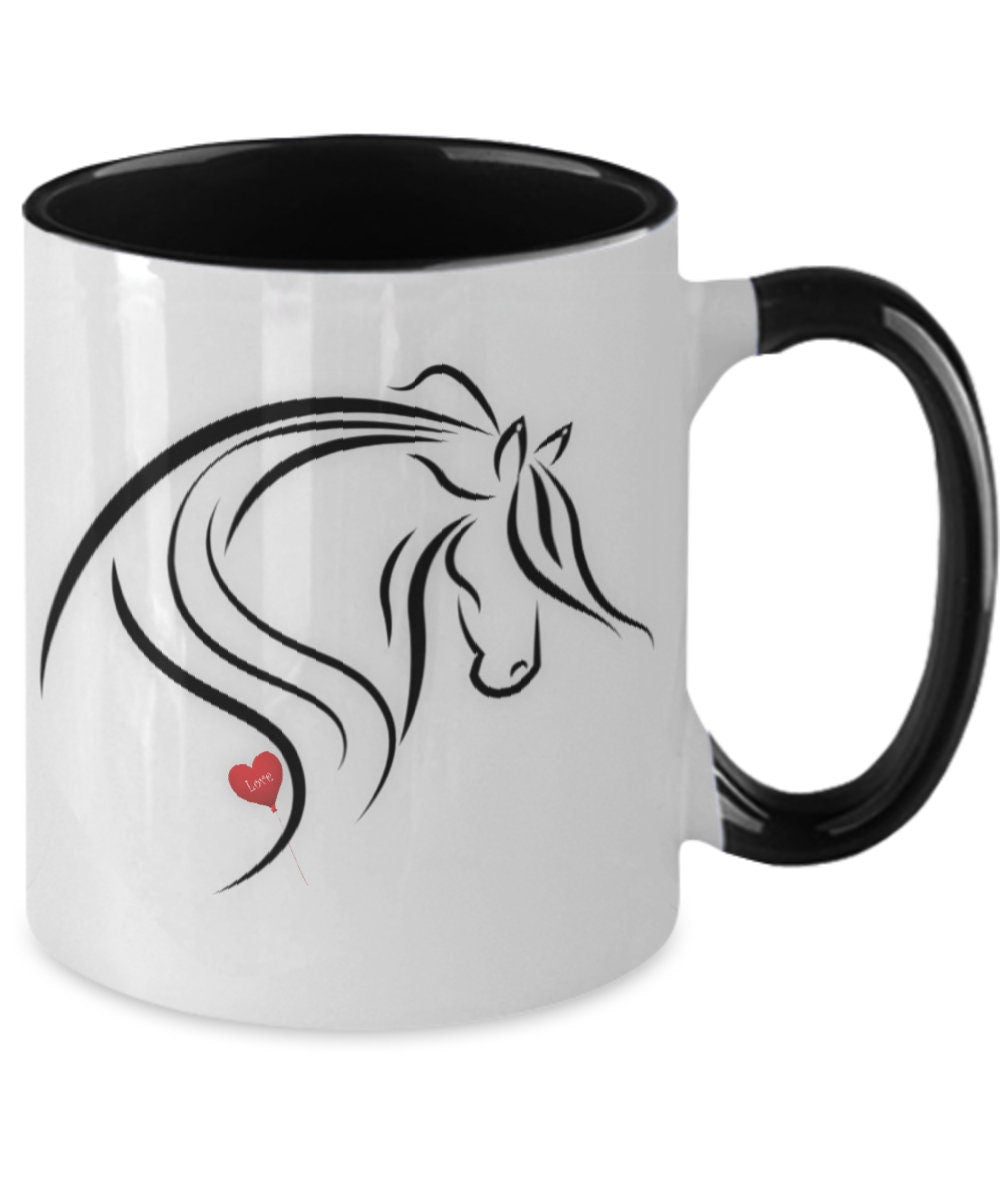 I love horses mug perfect horse gift for her or any horse lover