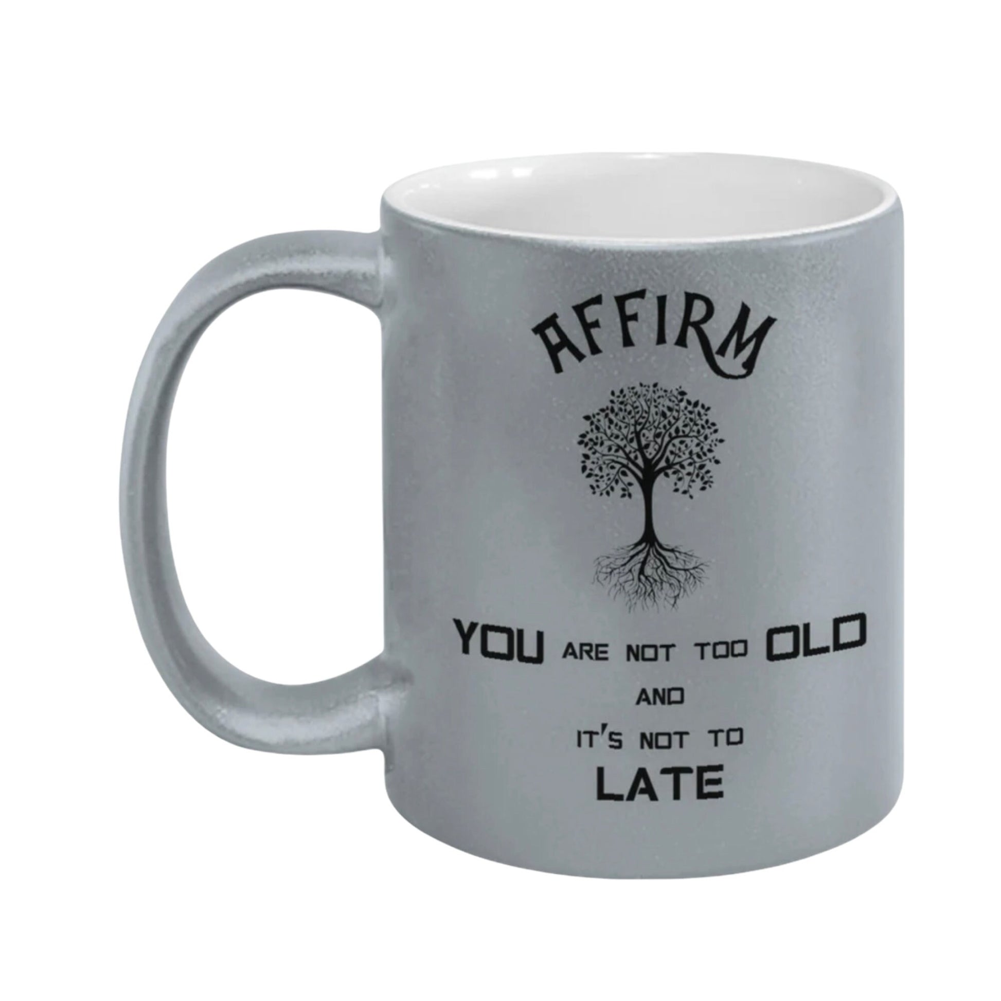 You are not too old inspirational affirmation ceramic mug gift