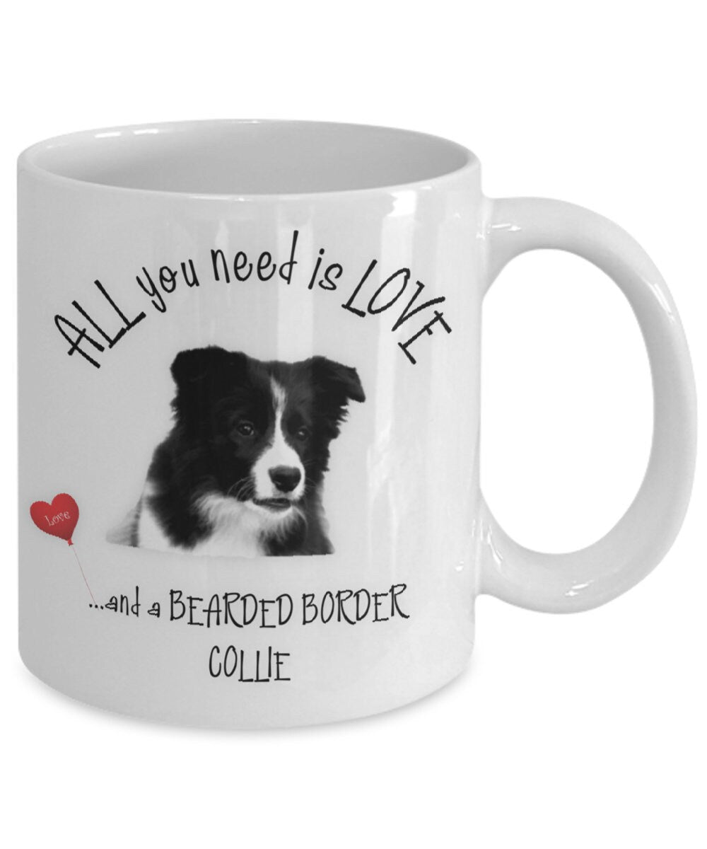 All You Need Is Love Border Collie Dog Mom Coffee Mug Gift