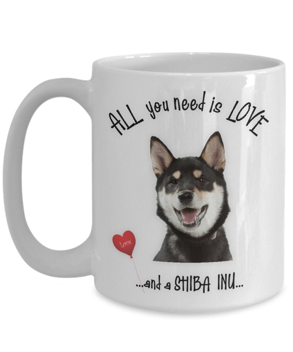All You Need Is Love and a Shiba Inu Gift Mug