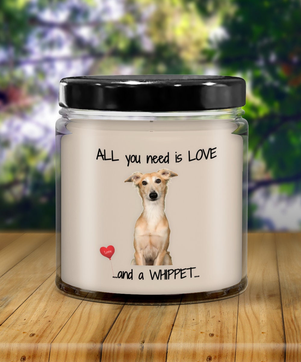 Whippet Dog Candle Gift Brings Love and Light to Any Home