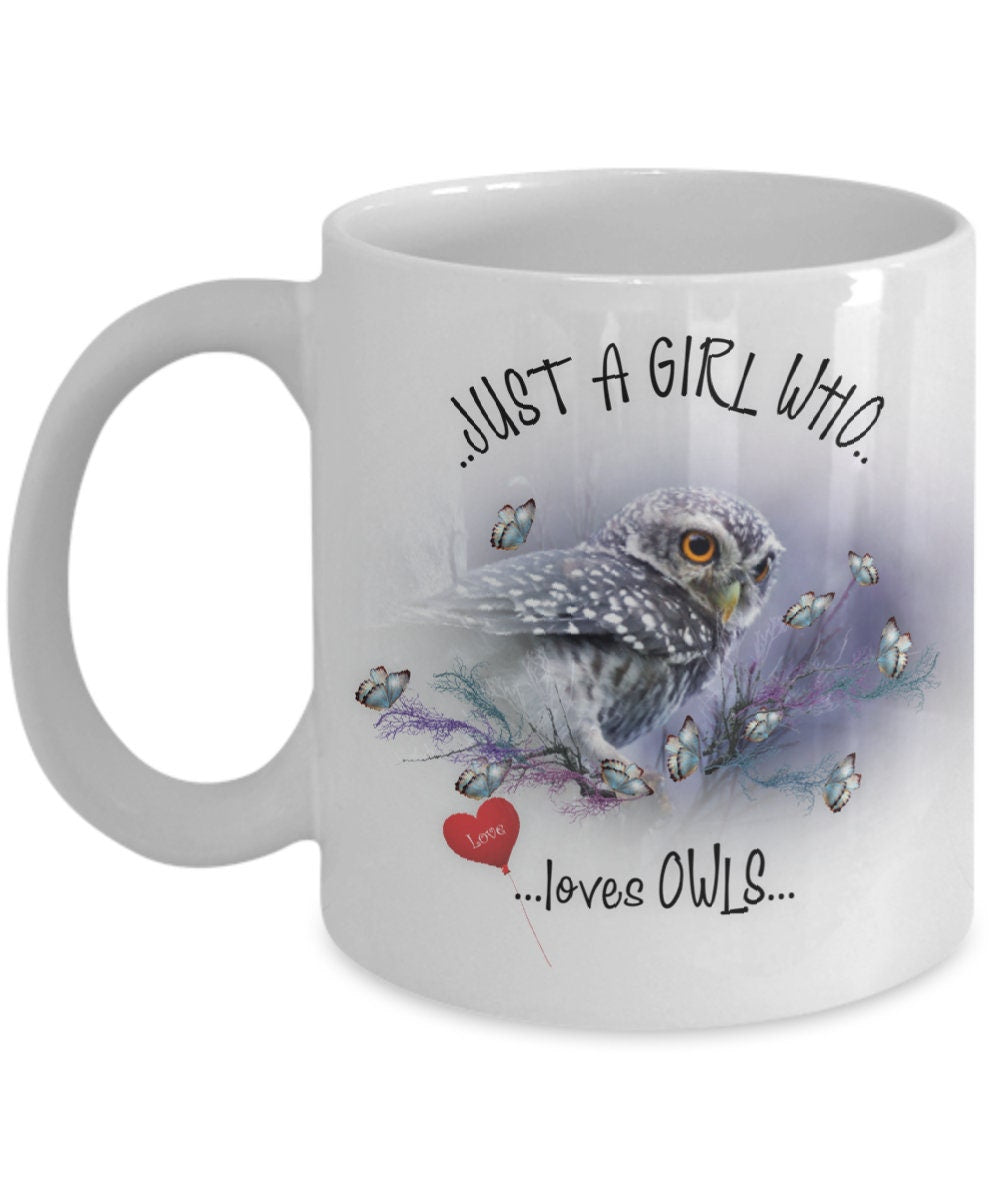 Owl Coffee Mug for Women Who Love Owls Unique Gift Idea