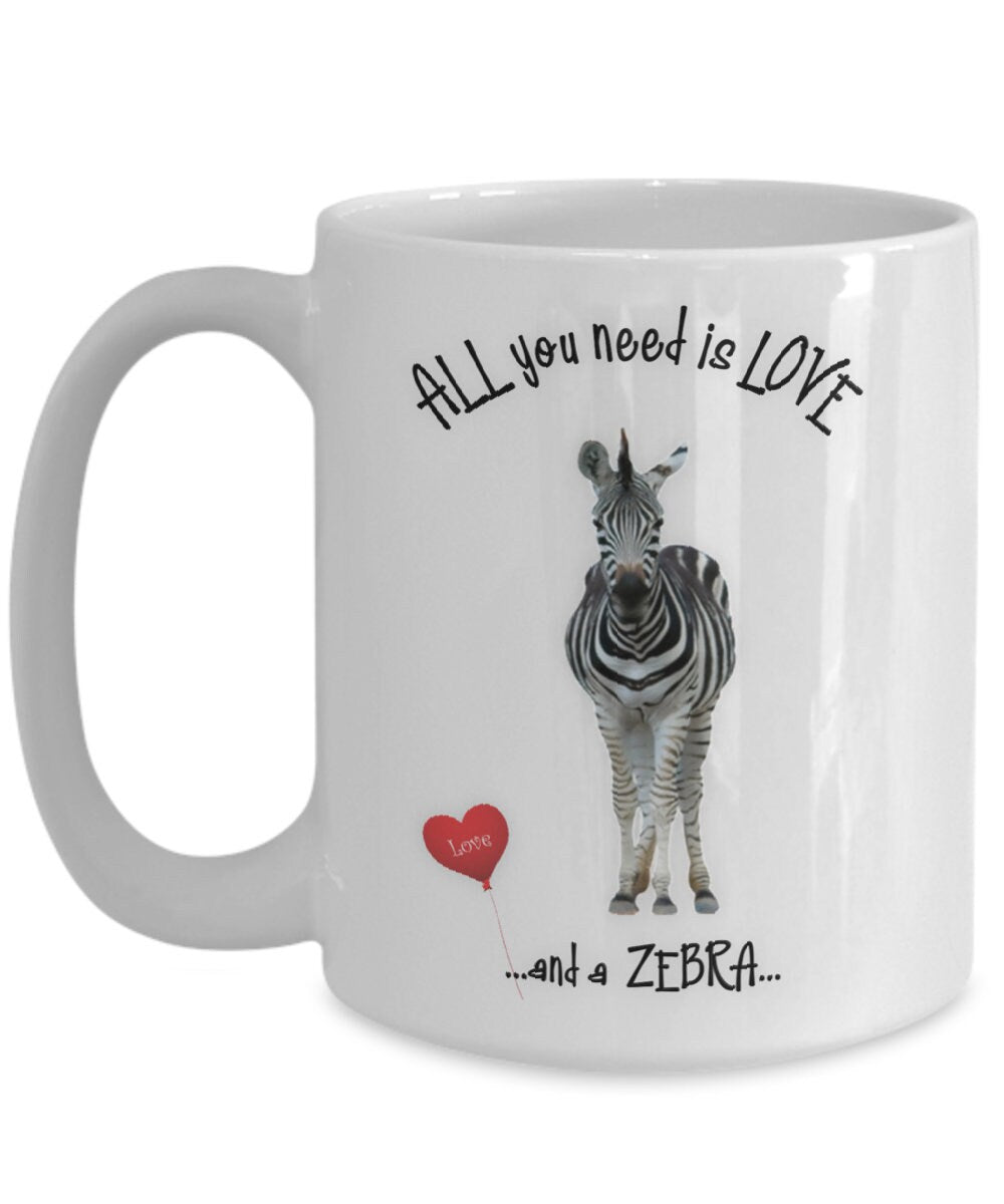 All you need is love and a zebra mug for a perfect gift