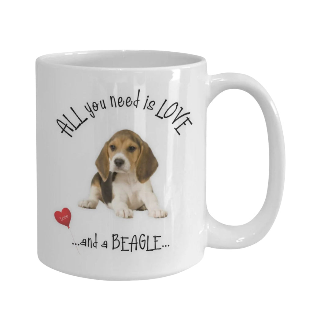 All you need is love and a beagle coffee mug gift