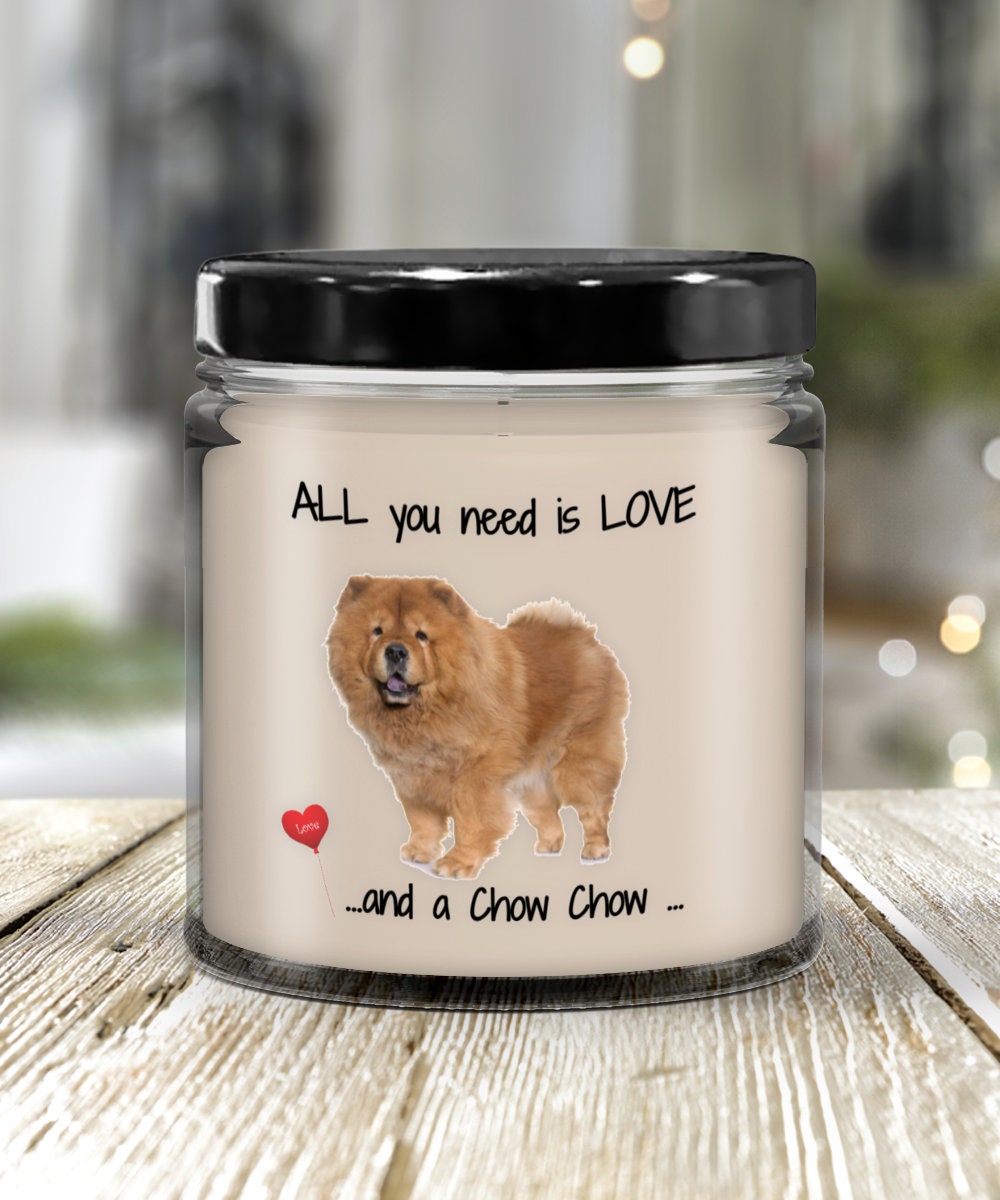 Chow Chow Dog Candle Gift Brings Comfort and Love to Any Home