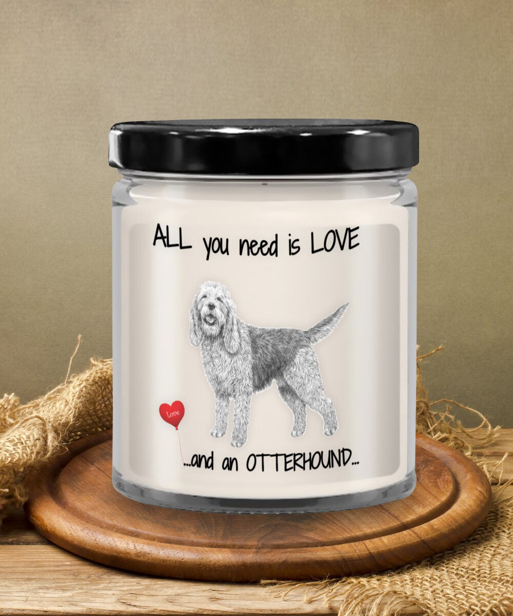 Otterhound Dog Lover Candle Gift Adds Warmth and Charm