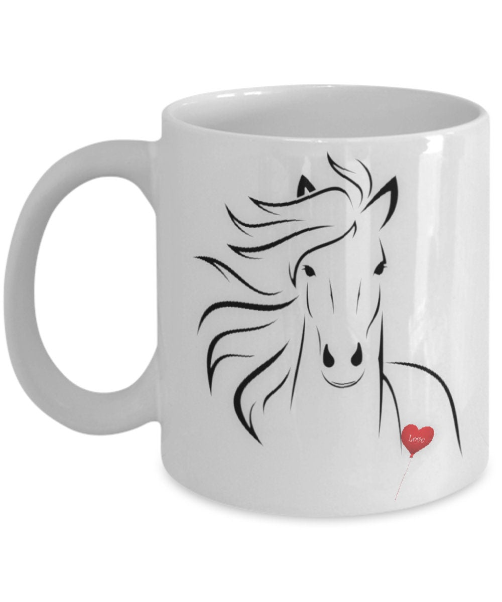 Celebrate Your Love of Horses with This Stylish Coffee Mug