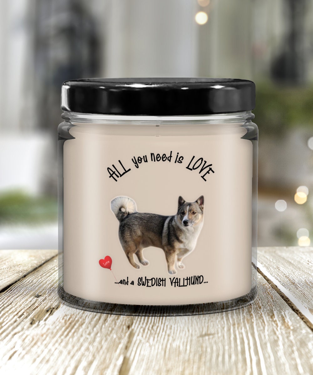 All You Need Is Love and a Swedish Vallhund Candle Gift