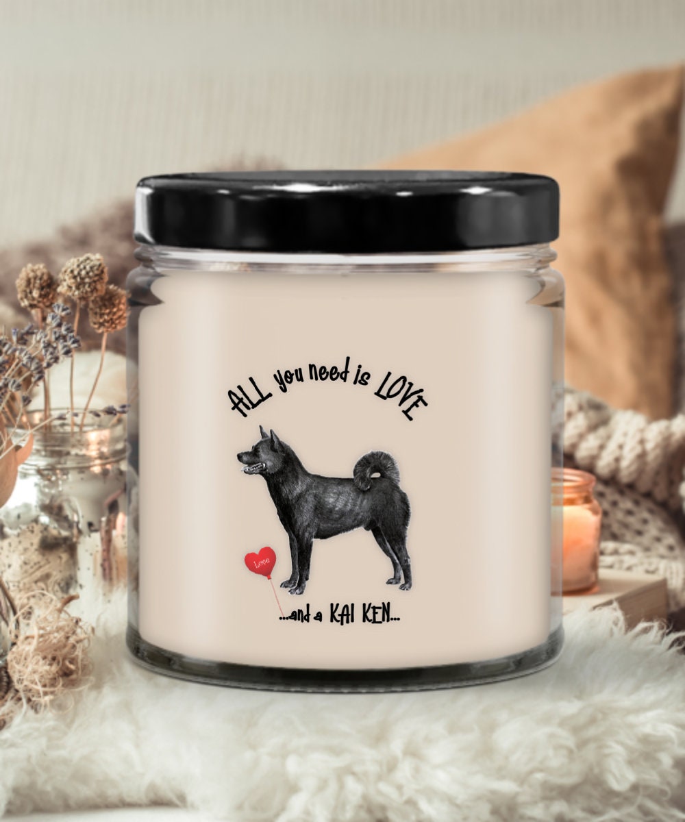 All you need is love and a Kai Ken candle gift