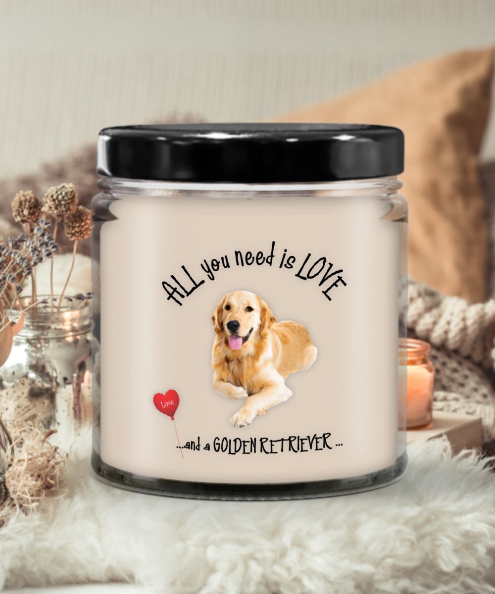 Golden Retriever Dog Candle for Pet Lovers and Dog Moms