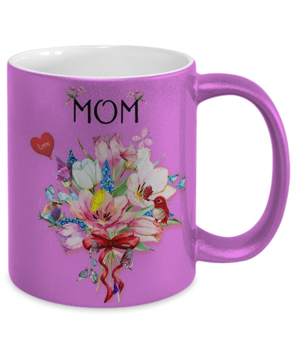 Beautiful Floral Mom Mug Perfect Mother’s Day Gift