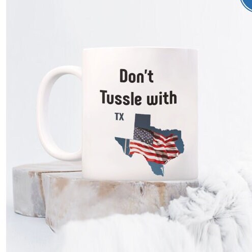 Show your pride with the I Love Texas 15 oz Coffee Mug