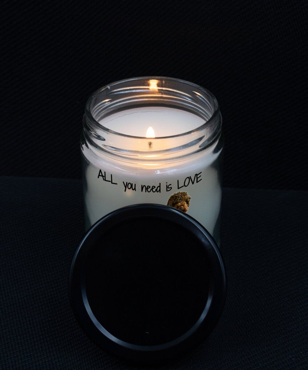 Lagotto Romagnolo Love Is All You Need Dog Candle Gift