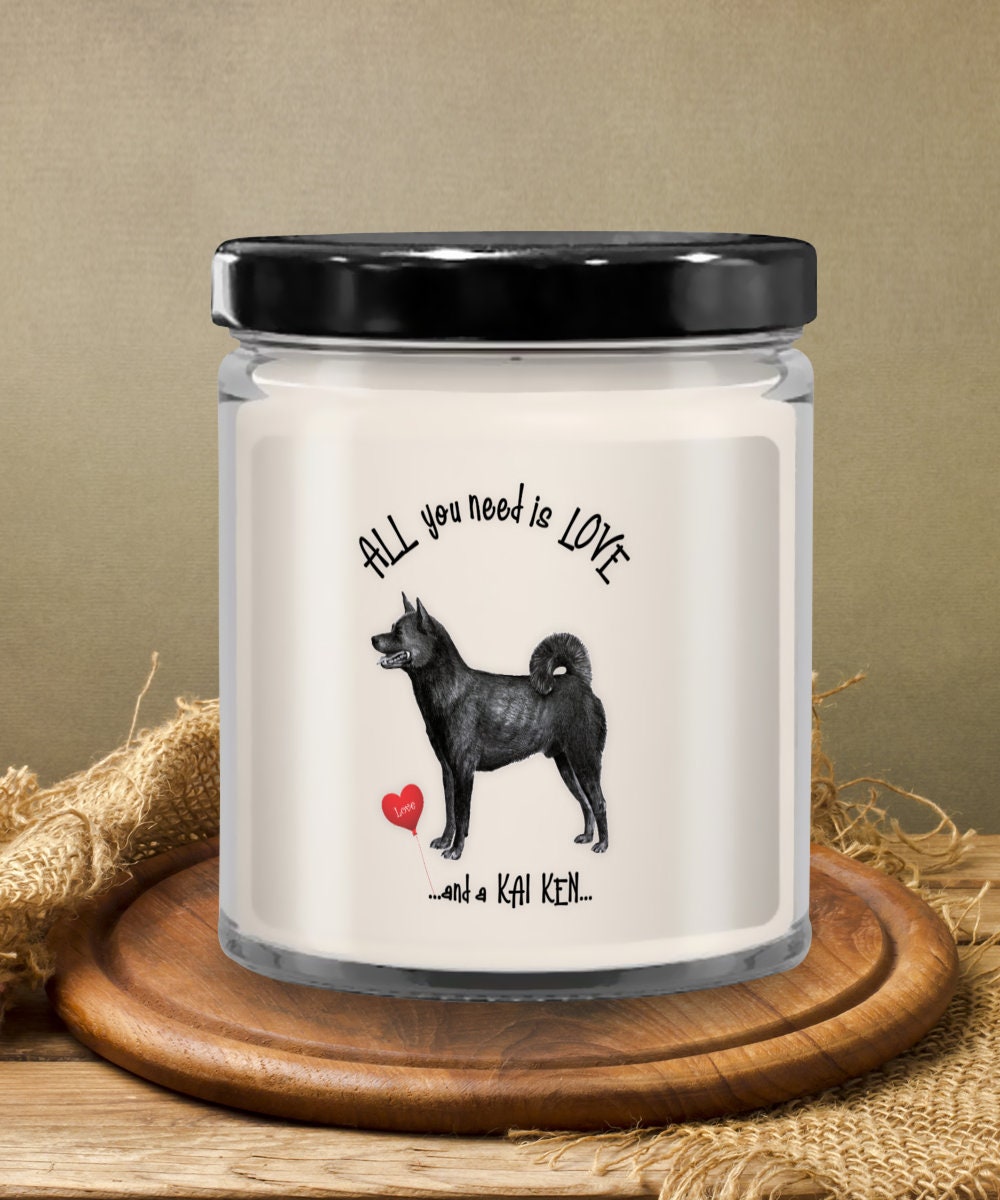 All you need is love and a Kai Ken candle gift