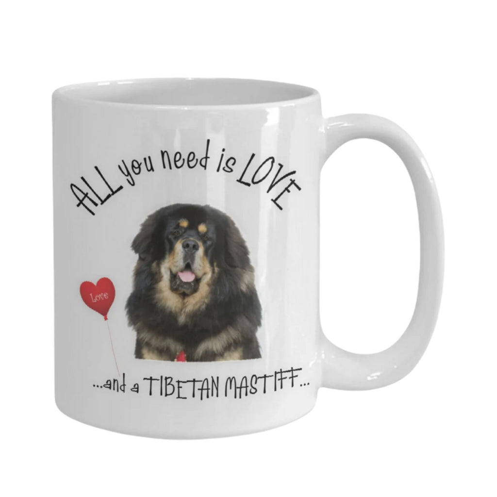 All you need is love and a Tibetan Mastiff mug