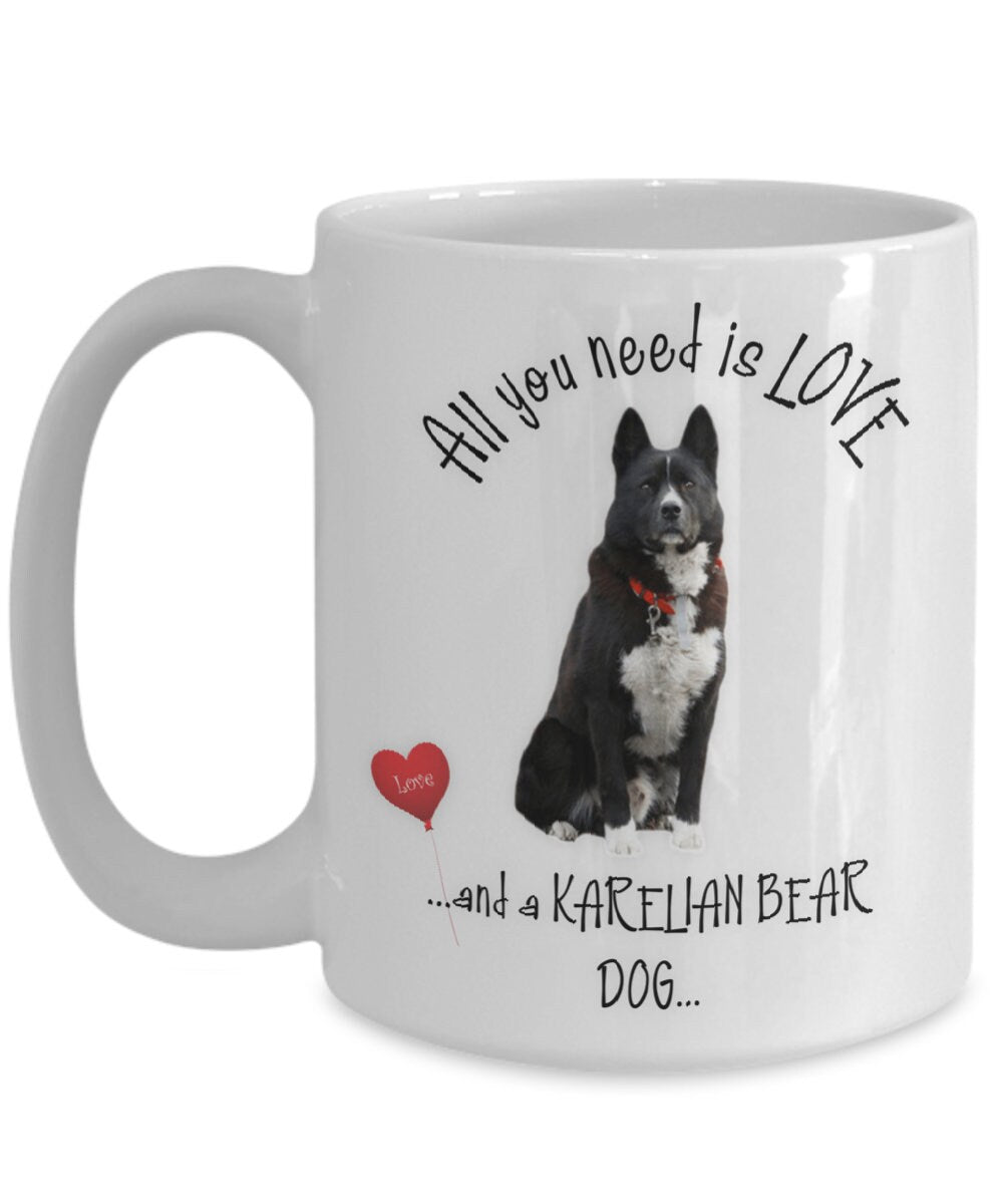 All you need is love and a Karelian Bear Dog mug